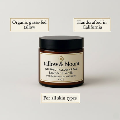 Whipped Tallow Cream For Sensitive Skin | Face & Body