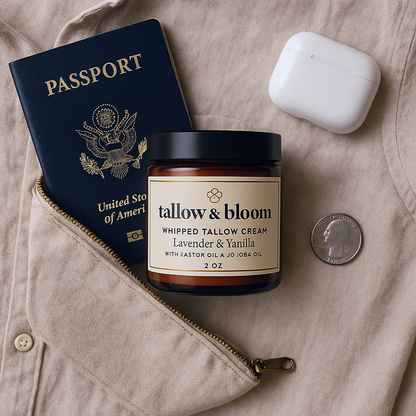 Whipped Tallow Cream Body Balm - 100% Natural Face & Body Moisturizer  | 2oz